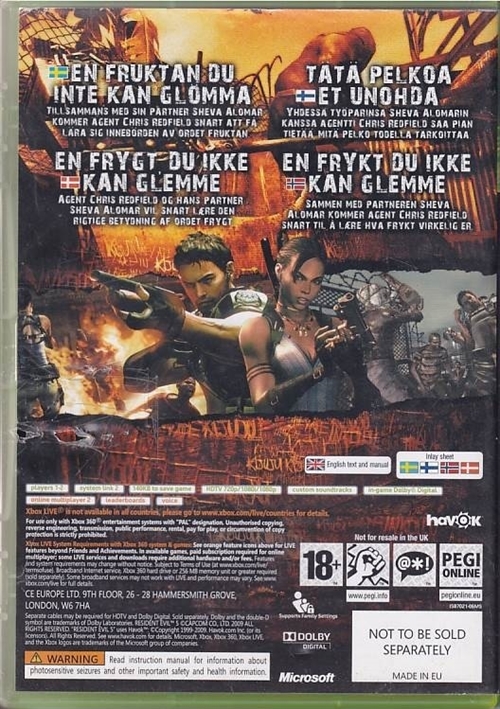 Resident Evil 5 - XBOX 360 (B Grade) (Genbrug)